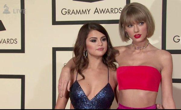 Taylor Swift e Selena Gomez Grammy 2016