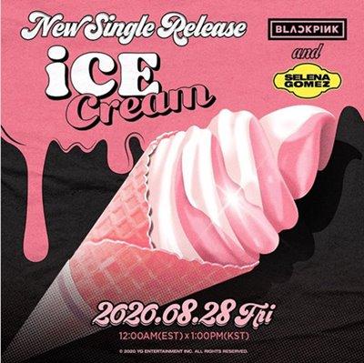 blackpink selena gomez ice cream