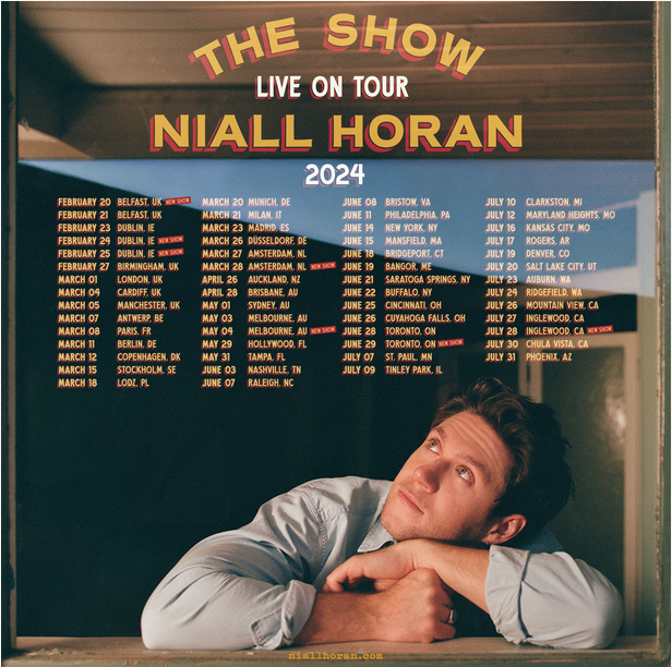 Niall Horan tour The Show