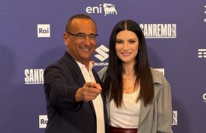 Sanremo 2026 Carlo Conti e Laura Pausini